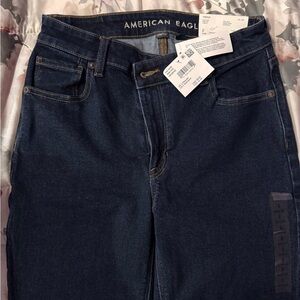 American Eagle Outfitters Women's High Rise Dark Indigo Jeans